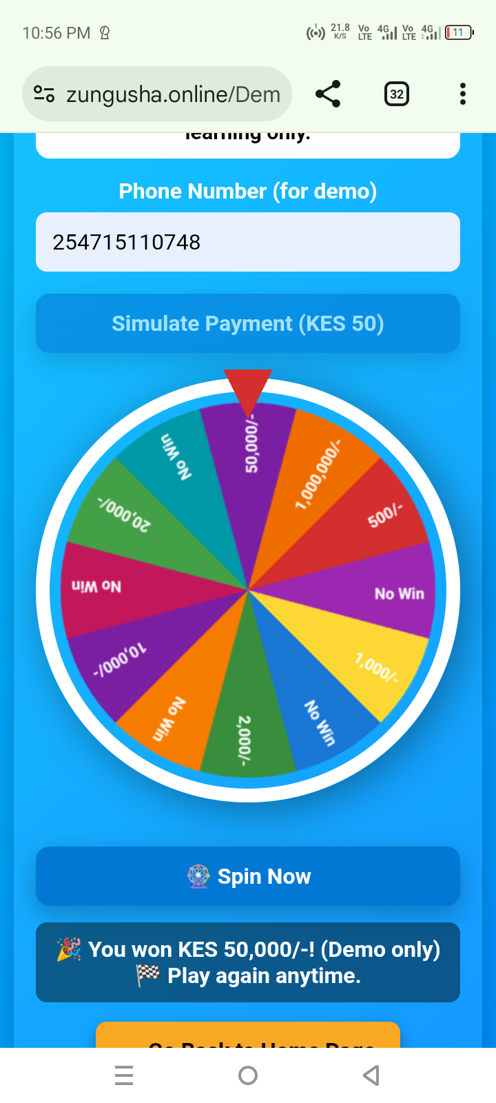Demo spin example 1